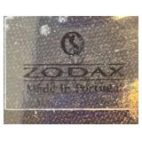 P - Zodax Frosted Cobalt Blue Glass Vase