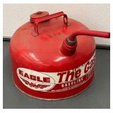 G - Trio of Red Gasoline Containers by Eagle and More