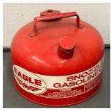 G - Trio of Red Gasoline Containers by Eagle and More