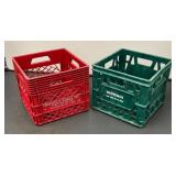G - Five Plastic Storage Crates