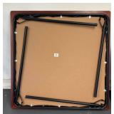 G - Folding Table with Four Vintage Folding Chairs