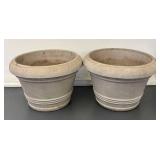 G - Two Large and Lovely Planters