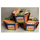 G - Assorted Glass Vases & OFF! Citronella Candles