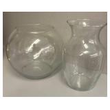 G - Assorted Glass Vases & OFF! Citronella Candles