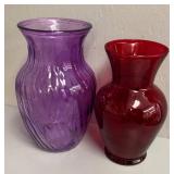 G - Assorted Glass Vases & OFF! Citronella Candles