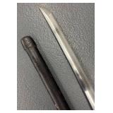 G - Vintage Sword with Sheath - Leather-Wrapped Grip