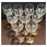 DR - Stunning Stemware - 9 Glasses