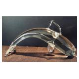 K - Signed Crystal Dolphin Figurine