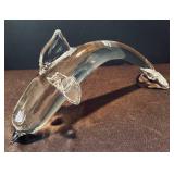 K - Signed Crystal Dolphin Figurine