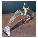 K - Signed Crystal Dolphin Figurine