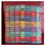 LR - Seven Accent Pillows - Gray & Multicolor Geometric Prints