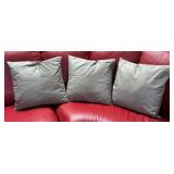 LR - Seven Accent Pillows - Gray & Multicolor Geometric Prints