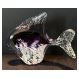 K - Signed Art Glass Fish