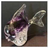 K - Signed Art Glass Fish