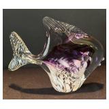 K - Signed Art Glass Fish