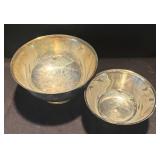 K - Two Vintage Silver-Plated Bowls
