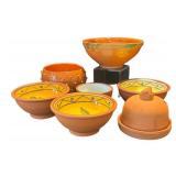 K - Terracotta Bowls with Painted Interiors and More