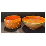 K - Terracotta Bowls with Painted Interiors and More