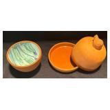 K - Terracotta Bowls with Painted Interiors and More