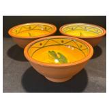 K - Terracotta Bowls with Painted Interiors and More