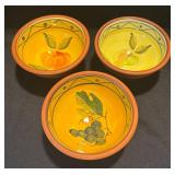 K - Terracotta Bowls with Painted Interiors and More