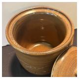 DR - Stoneware Canister, Glazed Bowl & Small Perforated Jar