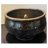 DR - Stoneware Canister, Glazed Bowl & Small Perforated Jar