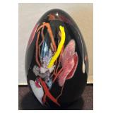 K - Signed Art Glass Paperweight