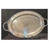 LR - Two Silver Plated Serving Platters
