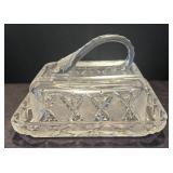 K - Godinger Dublin Crystal Covered Butter Dish