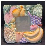 P - Pretty Terragraphics Frame and Fitz & Floyd Carrot Dish