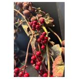 LR - Festive Ornaments, Garland, Beaded Fruit and More