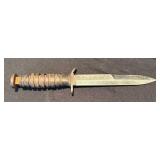 K - Kinfolks Knife - US M3 Fighting Knife (1943) Leather-Wrapped Grip