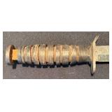 K - Kinfolks Knife - US M3 Fighting Knife (1943) Leather-Wrapped Grip