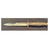 K - Kinfolks Knife - US M3 Fighting Knife (1943) Leather-Wrapped Grip