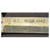 K - Kinfolks Knife - US M3 Fighting Knife (1943) Leather-Wrapped Grip