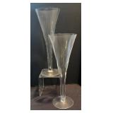 K - Two Hollow Stemmed Champagne Flutes