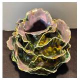 P - Abstract Ceramic Vase - Multicolor Petal-Form