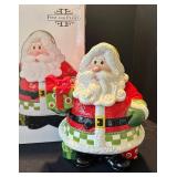 DR - Fitz & Floyd Holiday Cheer Santa Cookie Jar