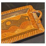 P - Stoneware Platter by Hegland