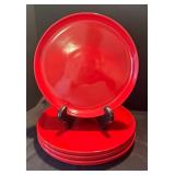 LR - Waechtersbach Platter, Four Stax Living Plates & Destinos Bowl - Radiant Red Servingware