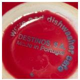 LR - Waechtersbach Platter, Four Stax Living Plates & Destinos Bowl - Radiant Red Servingware