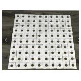 Lot of 100 Wheat Pennies in Protective Sleeves - see description for years