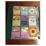 Binder of 90 Pokémon trading cards
