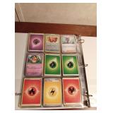 Binder of 90 Pokemon trading cards