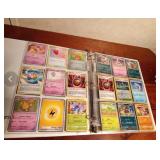 Binder of 90 Pokemon trading cards
