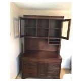 Aspen Solid Wood 2 Piece Desk / Hutch - smoke free