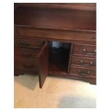 Aspen Solid Wood 2 Piece Desk / Hutch - smoke free