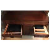 Aspen Solid Wood 2 Piece Desk / Hutch - smoke free