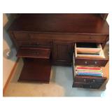 Aspen Solid Wood 2 Piece Desk / Hutch - smoke free